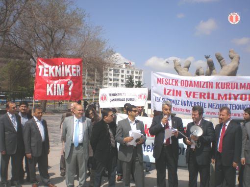  Teknikerler Birliği Basın Açıklaması.Abdi İpekçi Parkı. 30 nisan 2011